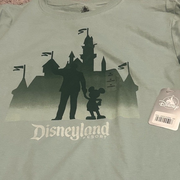 Disney NWT Mickey Mouse Walt Graphic Mens Medium Green Long Sleeve Pullover - Picture 3 of 5